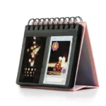 Calendar Style Desktop Standing Brand Name Folder Mini Desk 3 inch 68 Photos Album Book