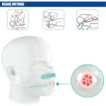 CPR Emergency Face Shield Mask Key Ring Breathing Mask - Image 4