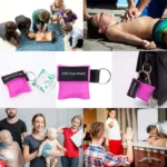 CPR Emergency Face Shield Mask Key Ring Breathing Mask - Image 5