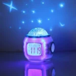 Simple Student Music Calendar Alarm Clock Creative Colorful Decompression Electronic Clock Star Projection Clock