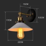 Retro Bar Aisle Staircase Balcony Engineering LED Wall Lamp - Image 5