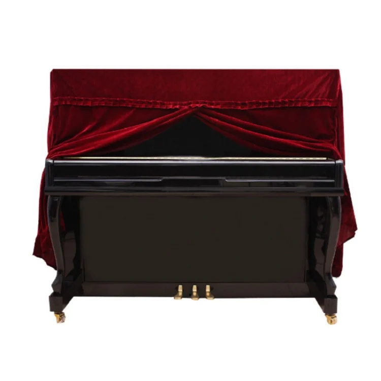 TBD077872801A_2.webp Gold Velvet Instrument Dust Cover Piano Full Cover - Image 3