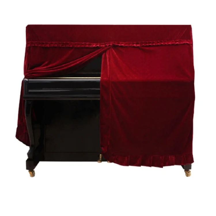 TBD077872801A_3.webp Gold Velvet Instrument Dust Cover Piano Full Cover - Image 4