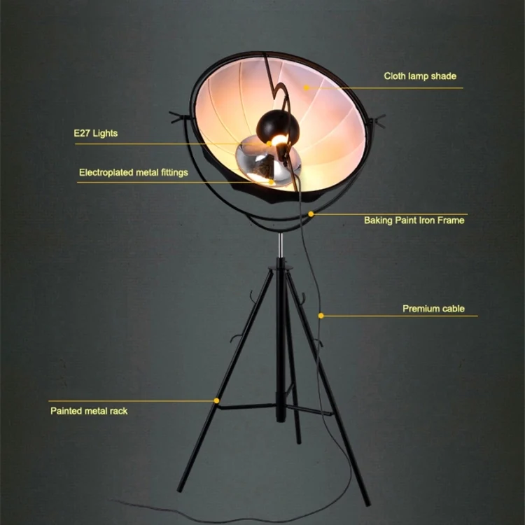 TBD078085001A_3.webp Satellite Studio Tripod Floor Lamp Living Room Bedroom , CN Plug - Image 4