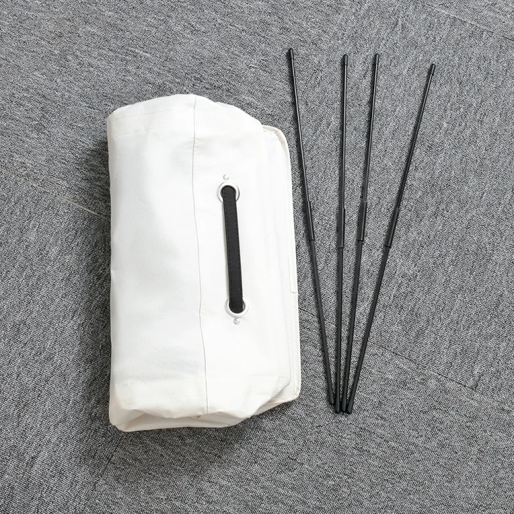 TBD078477201A_5.webp Drawstring Style Laundry Hamper PU Bottom Oxford Cloth Dirty Clothes Storage Bag Small Foldable Laundry Basket - Image 6