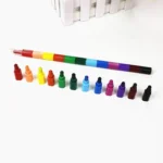 6pcs Creative Building Blocks Crayons Children 12 Colors Drawing Educational Toys - Image 3
