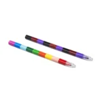 6pcs Creative Building Blocks Crayons Children 12 Colors Drawing Educational Toys - Image 4