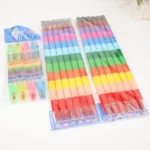 6pcs Creative Building Blocks Crayons Children 12 Colors Drawing Educational Toys - Image 7