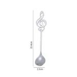Creative Musical Note Spoon Coffee Stirring Scoop Stainless Steel Titanium Music Bar Spoon Gift Spoon - Image 2