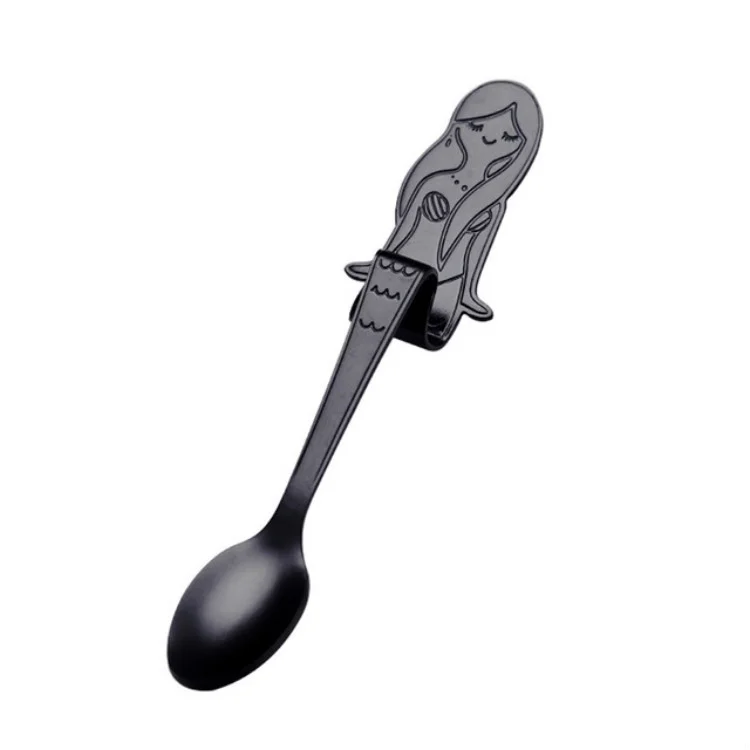TBD080799801.webp Creative Coffee Spoon Mermaid Shape Handle Spoons Flatware Drinking Tools - Image 1