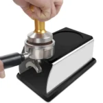 Stainless Steel Silicone Espresso Coffee Tamper Stand Barista Tool Powder Pad Hammer Pad - Image 6