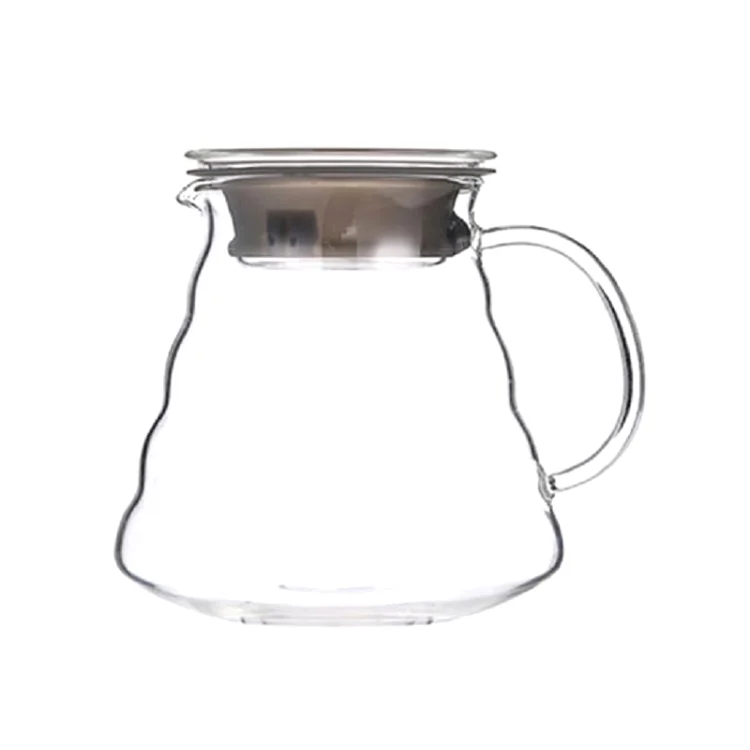 Heat-resistant Hand-made Coffee Glass Pot Cloud Coffee Sharing Pot