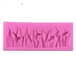 2 PCS Grass Decoration Liquid Silicone Mold Fondant Cake Mold - Image 2