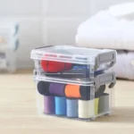Desktop Transparent Covered Storage Box Sundries Organizing Storage Box - Image 7