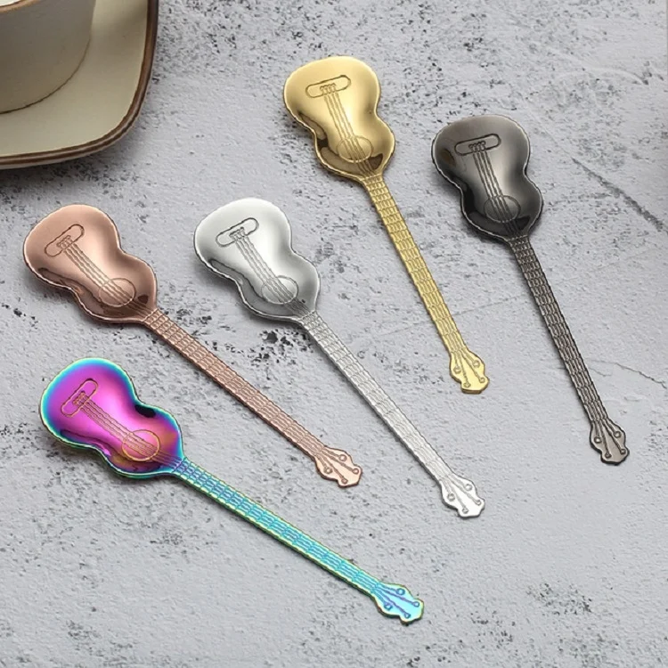 TBD082877901_3.webp Stainless Steel Coffee Mixing Spoon Creative Musical Instrument Shape Spoon - Image 4