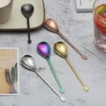 Stainless Steel Coffee Mixing Spoon Creative Musical Instrument Shape Spoon - Image 5