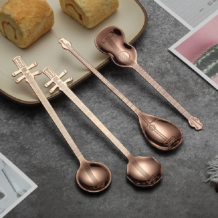 TBD082877901_5.webp Stainless Steel Coffee Mixing Spoon Creative Musical Instrument Shape Spoon - Image 6