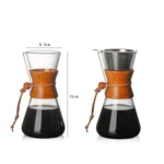 Heat Resistant Glass Coffee Pot Convenient Hand Made Pot - Image 8