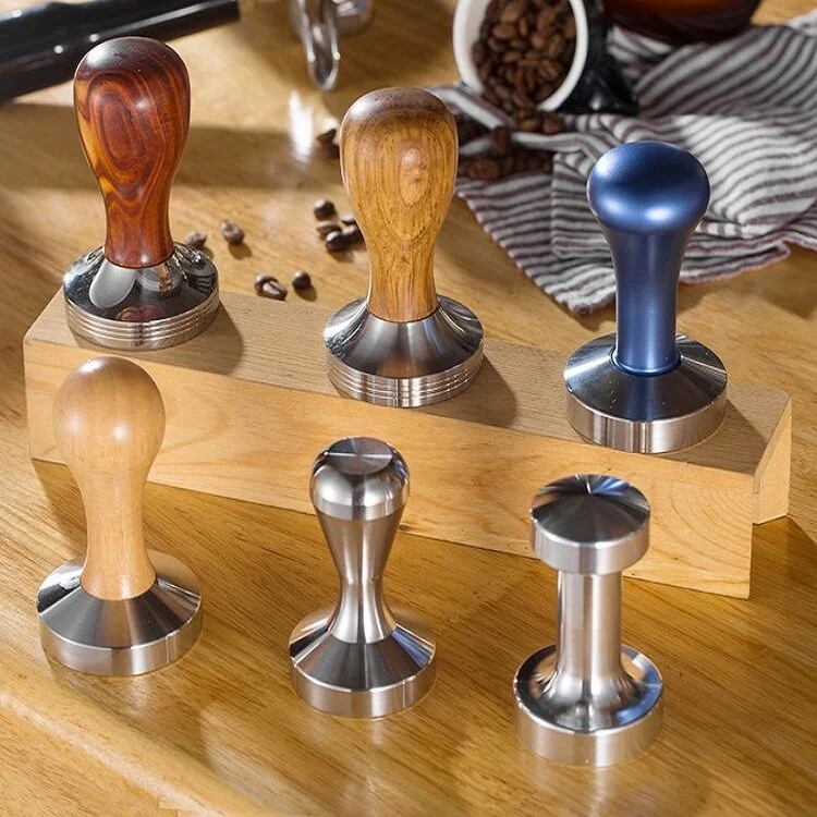 TBD082964001_2.webp Stainless Steel Solid Wood Handle Integrated Coffee Powder - Image 3