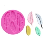 Feather Silicone Mold Fondant Cake Chocolate Decoration Mold - Image 2