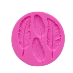 Feather Silicone Mold Fondant Cake Chocolate Decoration Mold - Image 4