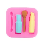 2 PCS Lipstick Eyebrow Pencil Makeup Tool Shape Silicone Fondant Cake Mold Chocolate Mold Clay Mold - Image 4