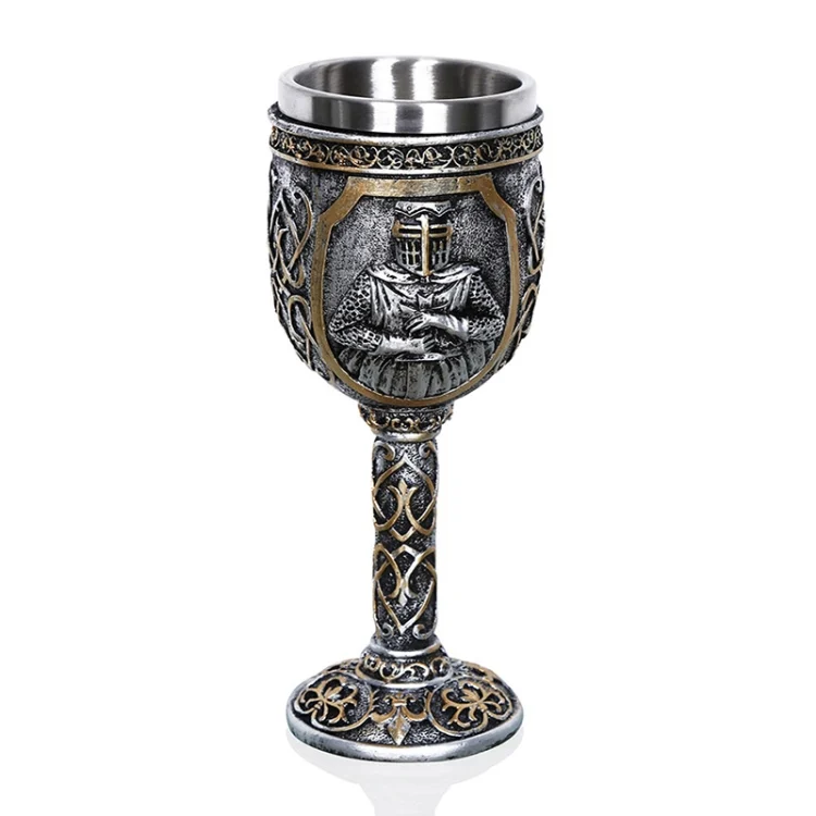 TBD083767801.webp 3D Viking Skull Coffee Beer Mug Skull Mug Beer Wine Drink Gift Stainless Steel Knight Decorative Cup for Men - Image 1