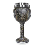3D Viking Skull Coffee Beer Mug Skull Mug Beer Wine Drink Gift Stainless Steel Knight Decorative Cup for Men - Image 3