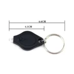 2 PCS Mini Pocket Keychain Flashlight Micro LED Squeeze Light Outdoor Camping Ultra Bright Emergency Key Ring Light Torch Lamp - Image 3