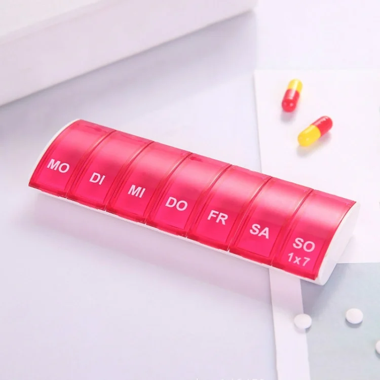 Portable Seven-part Mini Storage Pill Box