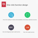 YAWOA YA401 Car Engine Fault Diagnostic Instrument OBD2 Car Fault Reading Card Battery Detector - Image 4