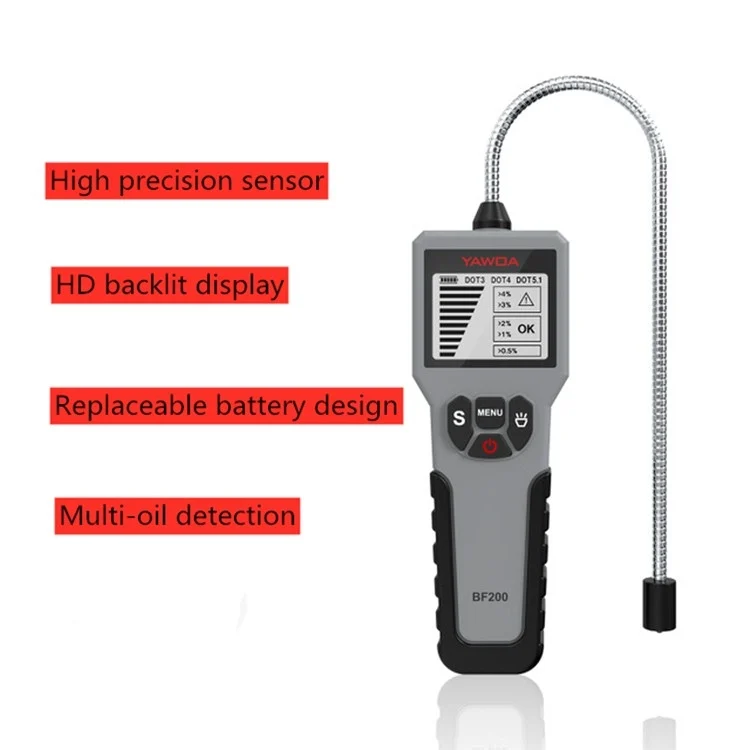 TBD0863428_1.webp YAWOA BF200 Intelligent Brake Fluid Detector Brake Fluid Detection Pen Brake Fluid Moisture Detector - Image 2