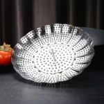 Stainless Steel Folding Retractable Lotus Steamer Tray