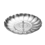 Stainless Steel Folding Retractable Lotus Steamer Tray - Image 2