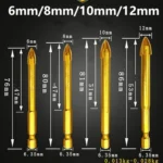 Multi-purpose Alloy Cross Hex Shank Drill Ceramic Glass Hole Opener - Image 5