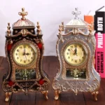 Vintage Clock Classical Royalty Sitting Room TV Cabinet Desk Imperial Furnishing Creative Sit Pendulum Clock - Image 2