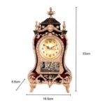 Vintage Clock Classical Royalty Sitting Room TV Cabinet Desk Imperial Furnishing Creative Sit Pendulum Clock - Image 3