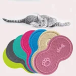 Lovely PVC Cat Litter Mat Eight-shaped  Anti-skid Placemat Pet Supplies - Image 7