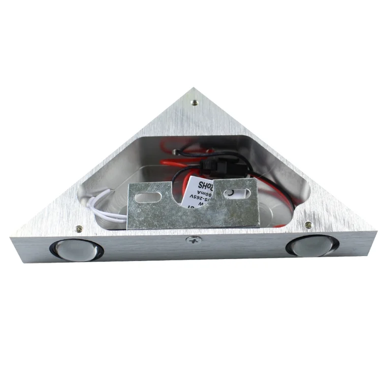 TBD089600401A_3.webp 3W Aluminum Triangle Wall Lamp Home Lighting Indoor Outdoor Decoration Light, AC 85-265V - Image 4