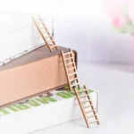 5pcs Simulation Ladder Decoration Wooden Staircase Corridor Micro Landscape Succulent Potted DIY Decorations - Image 5