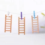 5pcs Simulation Ladder Decoration Wooden Staircase Corridor Micro Landscape Succulent Potted DIY Decorations - Image 7
