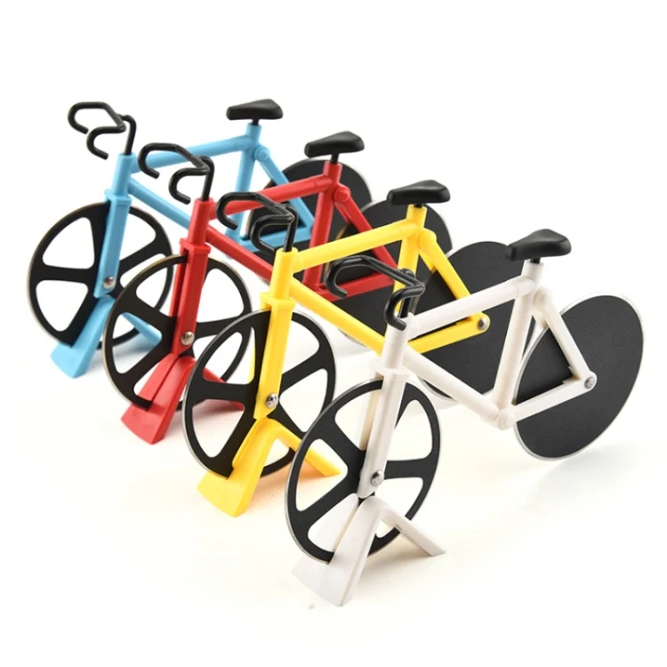 TBD091154001_1.webp Stainless Steel Bicycle Pizza Cutter Knife Cake Cutter Creative Hob Random  Color Delivery - Image 2