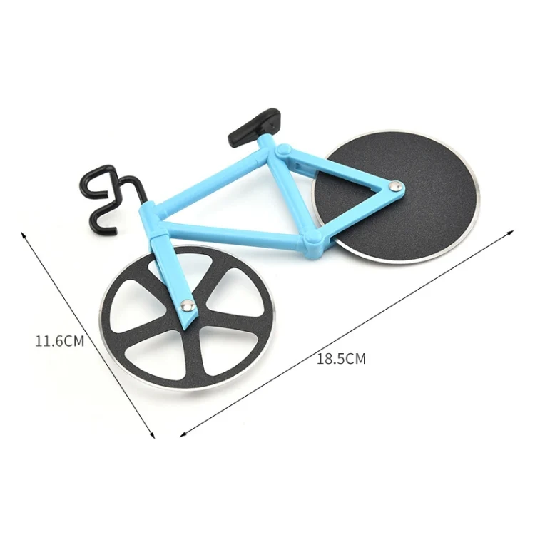 TBD091154001_2.webp Stainless Steel Bicycle Pizza Cutter Knife Cake Cutter Creative Hob Random  Color Delivery - Image 3