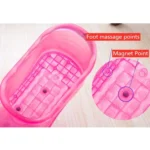 Portable Household Plastic High Tube Bubble Foot Shoes Bubble Bucket - Image 4