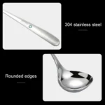 Stainless Steel Soup Spoon Restaurant Common Spoon Household Rice Bowl - Image 4