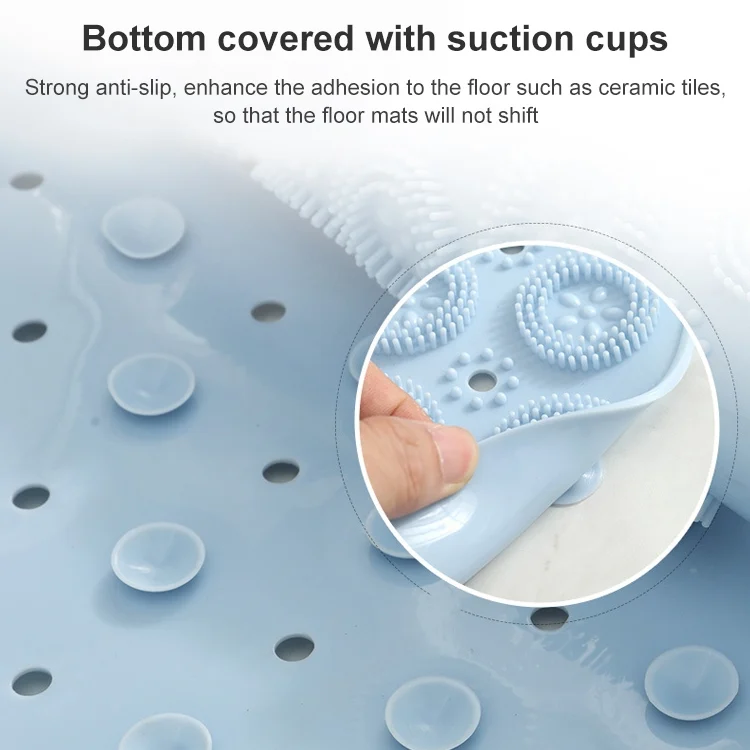 TBD091446501A_4.webp Bathroom Anti-slip Round Mat Suction Cup Massage Foot Pad - Image 5
