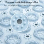 Bathroom Anti-slip Round Mat Suction Cup Massage Foot Pad - Image 6