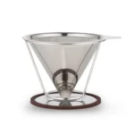 Stainless Steel Filter Cone Filter Cartridge Tea Coffee Free Paper Filter Cup - Image 2