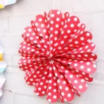 2 Sets Bronzing Paper Fan Flower Set Birthday Holiday Wedding Party Decoration - Image 4