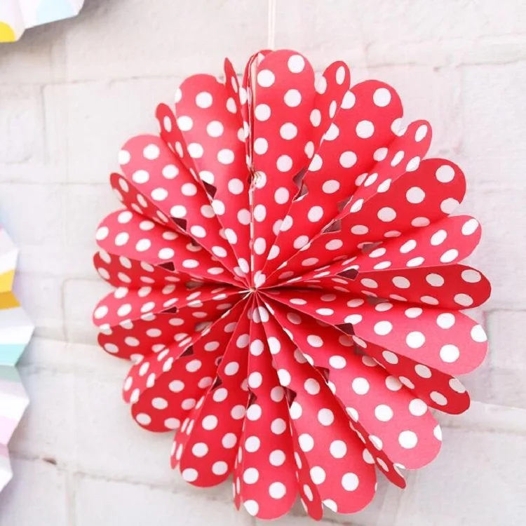TBD092241701_3.webp 2 Sets Bronzing Paper Fan Flower Set Birthday Holiday Wedding Party Decoration - Image 4